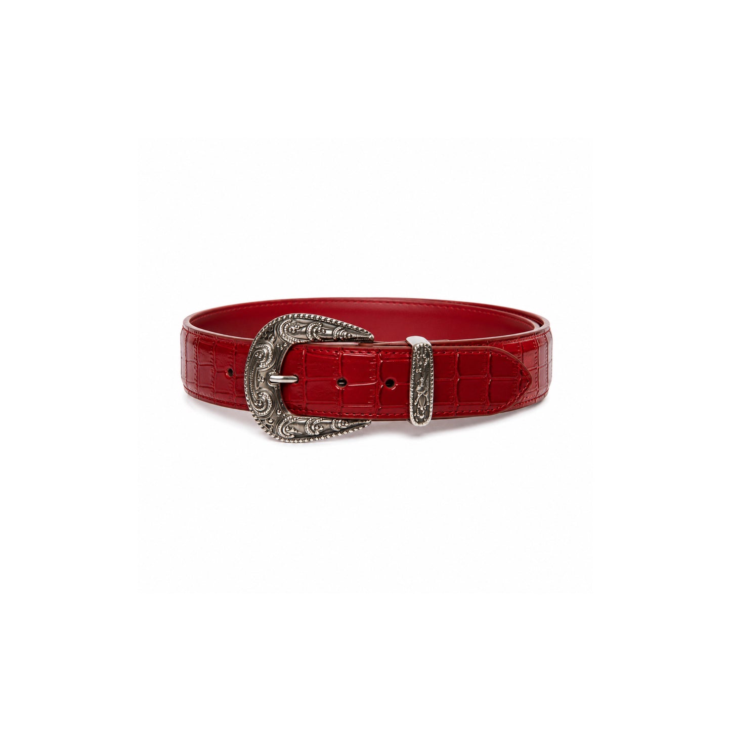 Red Leather Belt w/ box