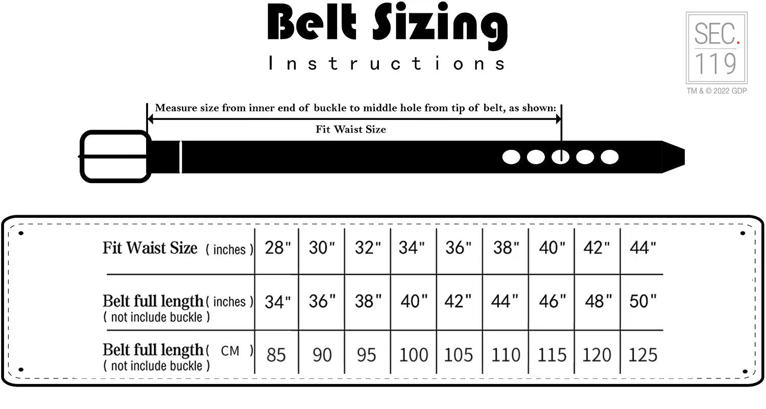 Red Leather Belt w/ box