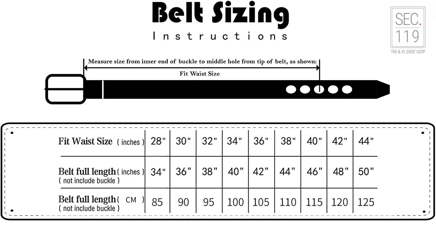Red Leather Belt w/ box